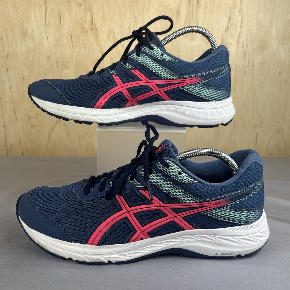 ASICS Gel Contend 6 Womens Sz 12 Wide Running Shoes 1012A571 Athletic Sneakers
